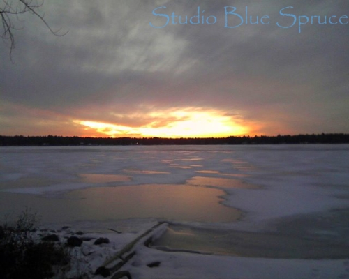 Sunset on East Twin Lake