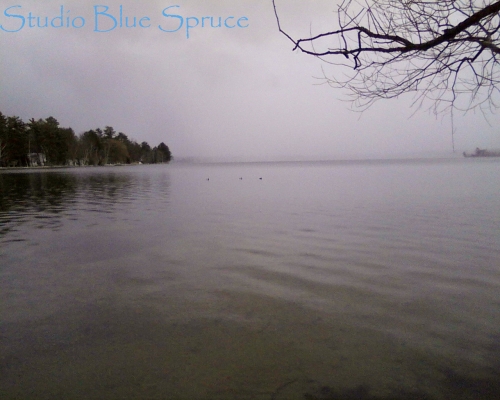 Foggy Spring Lake
